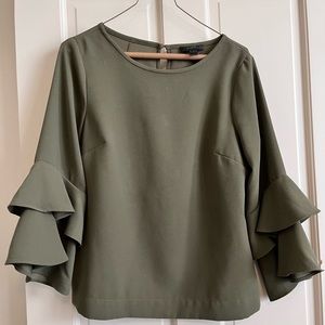 J Crew flutter sleeve blous